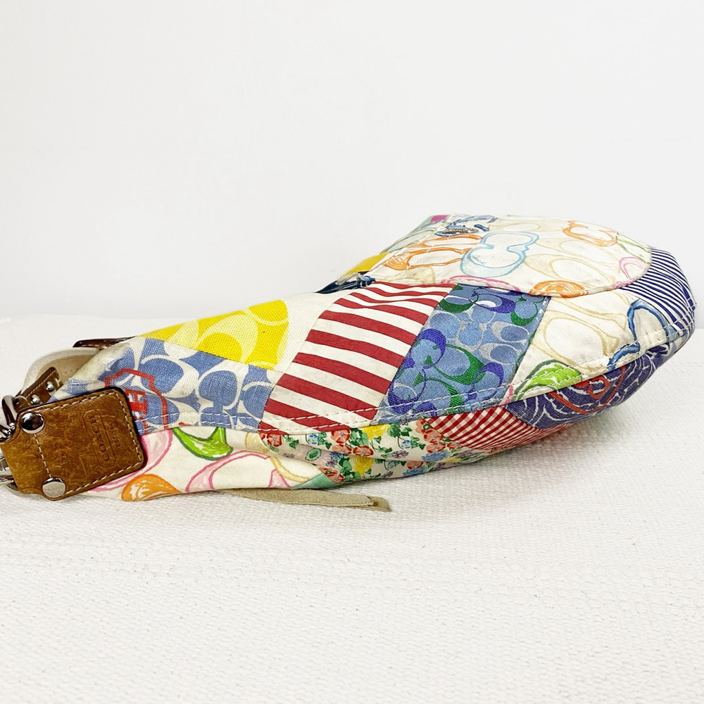 Coach Multicolor Signature Patchwork Hobo Shoulde… - image 5